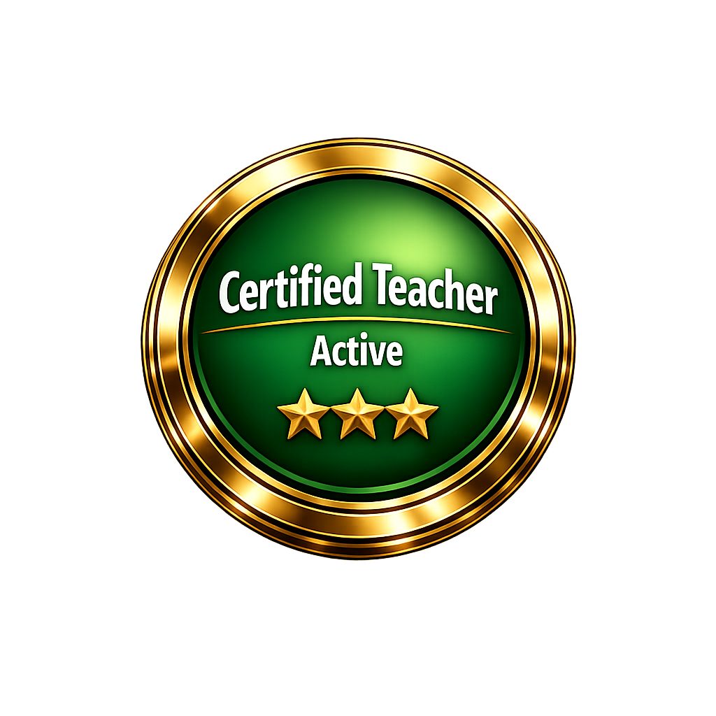 Certified Teacher Active Badge